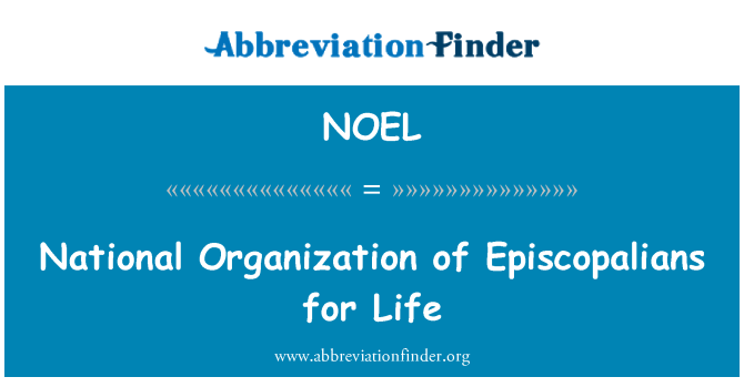 NOEL: Òganizasyon Episcopalians pou sove lavi nasyonal