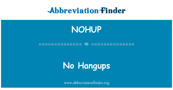 NOHUP: No cuelgues