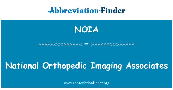 NOIA: Valsts ortopēdisko Imaging Associates