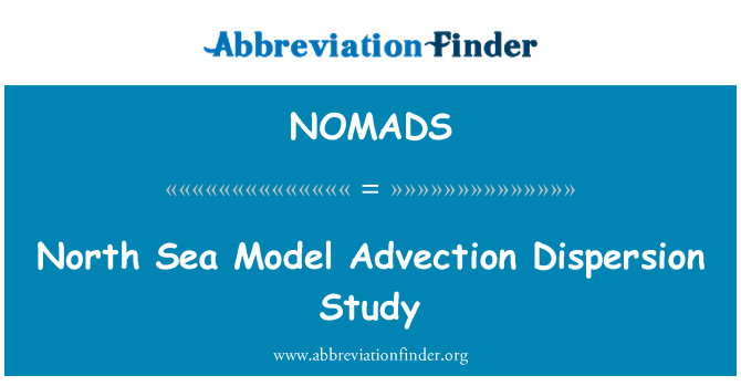 NOMADS: Põhjamere mudel advektsiooni hajutatus uuring
