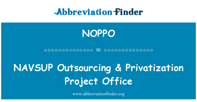 NOPPO: NAVSUP Outsourcing & Privatisierung-Projektbüro