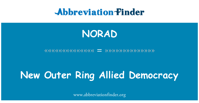 NORAD: Cylch allanol newydd democratiaeth sy'n gysylltiedig