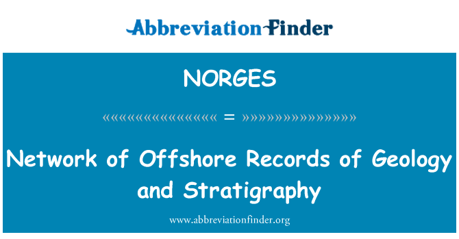 NORGES: Network of Offshore Records of Geology and Stratigraphy