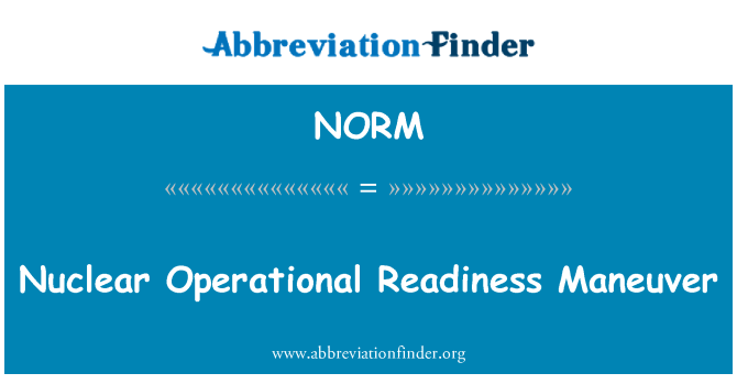 NORM: Prontezza nukleari Maneuver