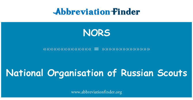 NORS: 俄羅斯偵察兵的國家組織