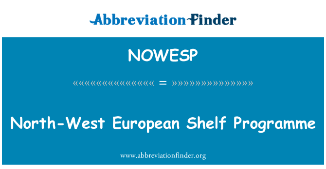 NOWESP: Nord-oest europeu prestatge programa