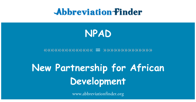 NPAD: Uus partnerlus Aafrika arenguks