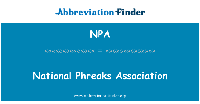 NPA: Národní Phreaks asociace