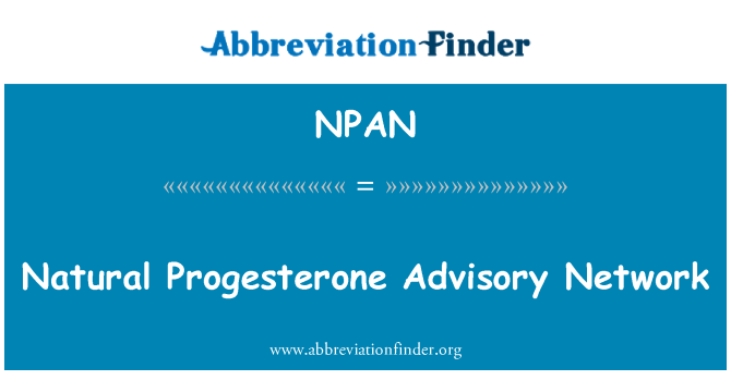 NPAN: Prirodni progesteron mreža