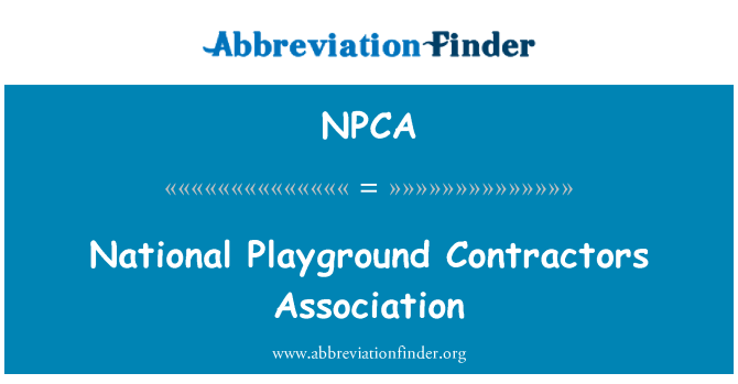 NPCA: Parco nazionale Contractors Association