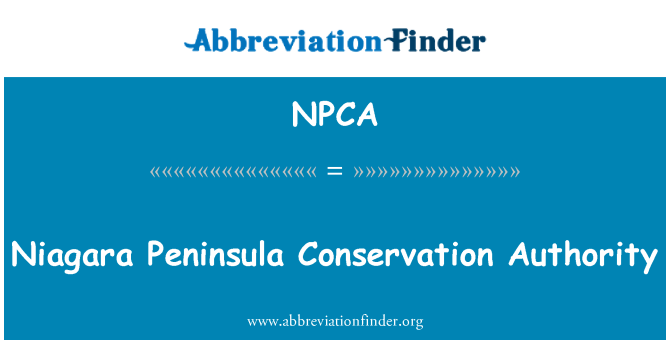 NPCA: Niagara Peninsula Conservation Authority