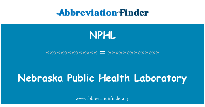 NPHL: Labordy iechyd cyhoeddus Nebraska