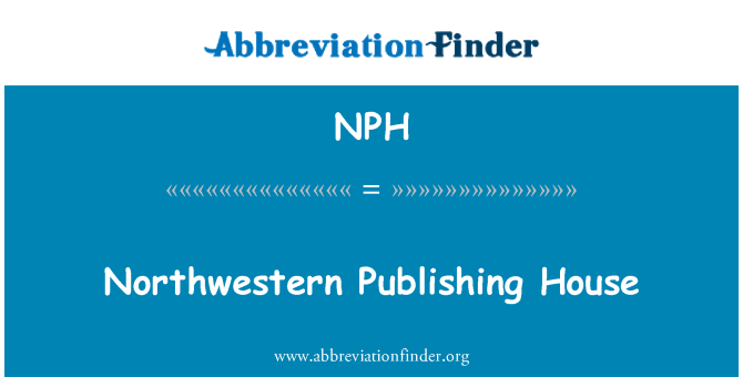 NPH: 서 북 출판사