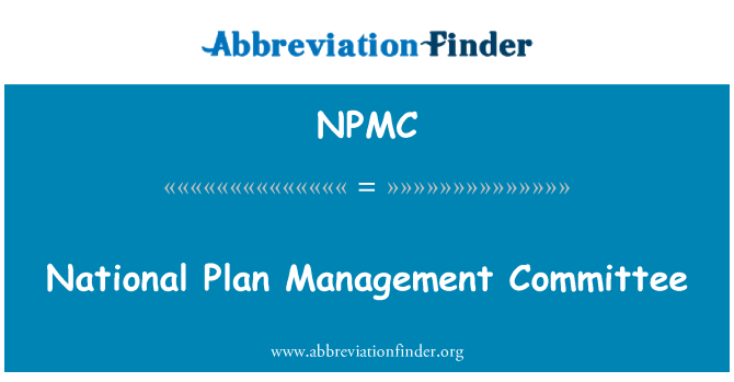 NPMC: Komite administrasyon nasyonal Plan