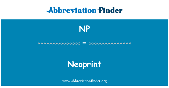 NP: Neoprint