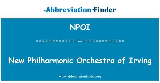 NPOI: New Philharmonic Orchestra of Irving