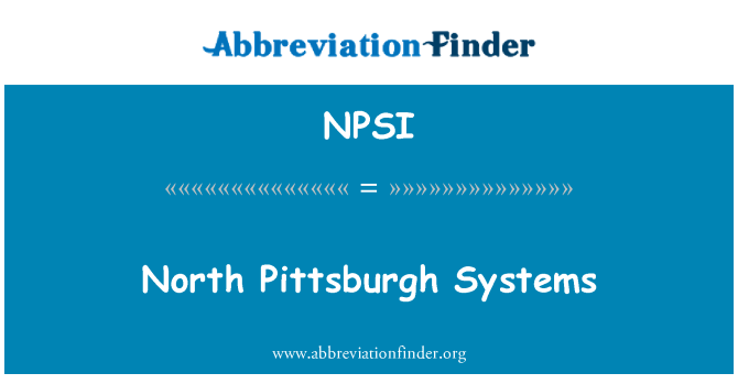 NPSI: North Pittsburgh sistemov