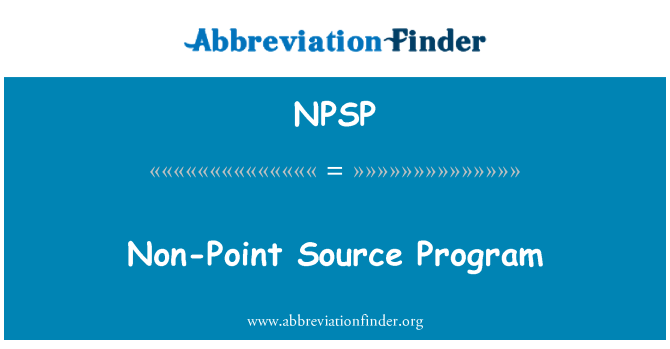 NPSP: โปรแกรมแหล่งจุด