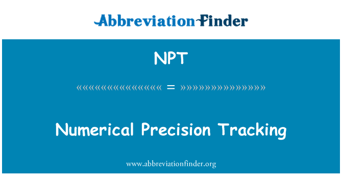 NPT: Nimerik Precision Suivi