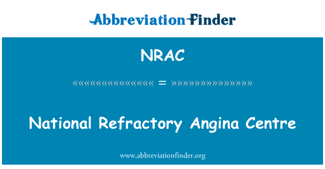 NRAC: Centar nacionalnog refraktorne angine