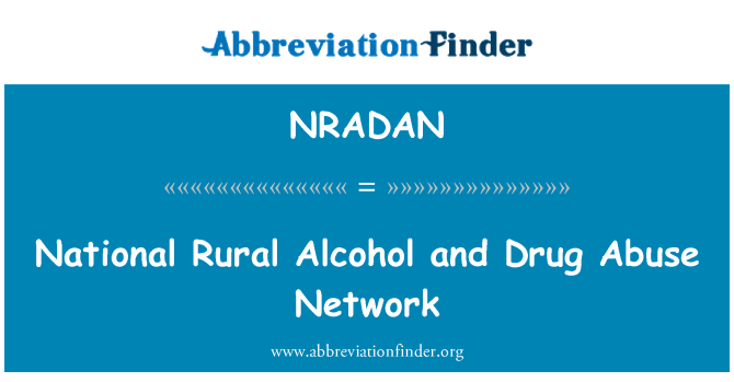 NRADAN: Alcohol Rural nacional y red de abuso de drogas