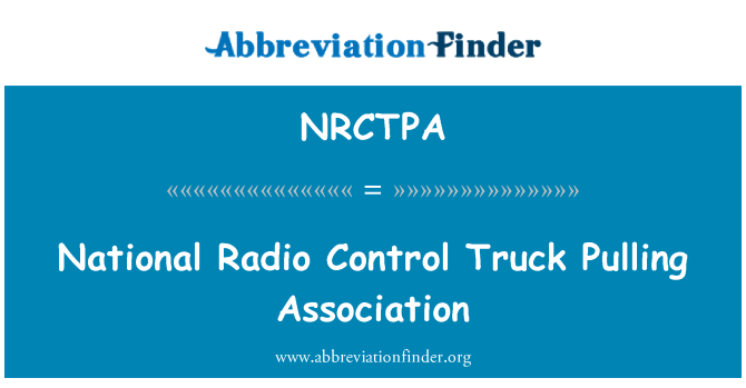 NRCTPA: Národní rádio ovládání vozidlo asociace