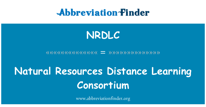 NRDLC: Doğal kaynakların mesafe öğrenme Konsorsiyumu