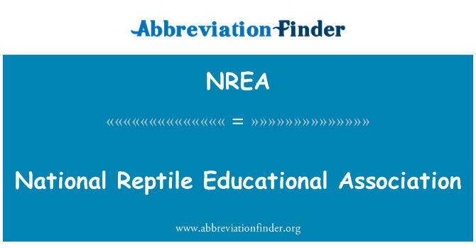 NREA: สมาคมศึกษาสัตว์เลื้อยคลานแห่งชาติ