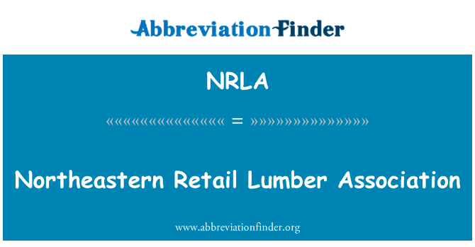 NRLA: Détail du nord-est Lumber Association