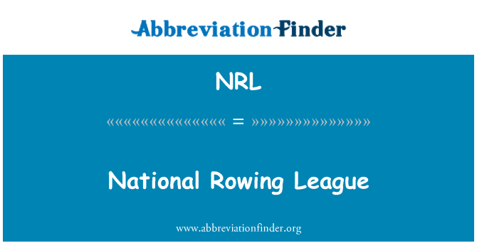 NRL: National Rowing League