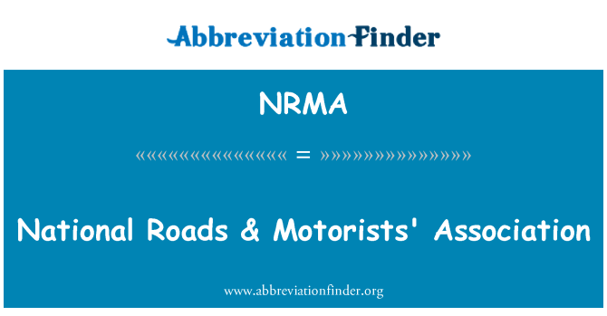 NRMA: Jalan nasional & Asosiasi pengemudi'
