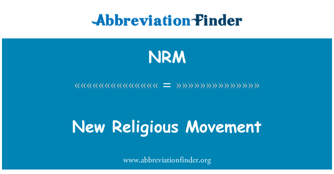 NRM: Nou moviment religió