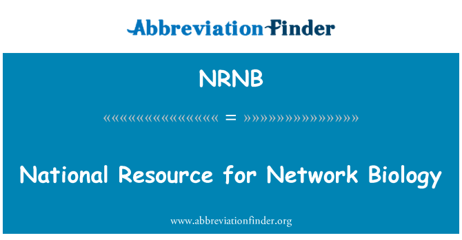 NRNB: الموارد الوطنية لشبكة الأحياء