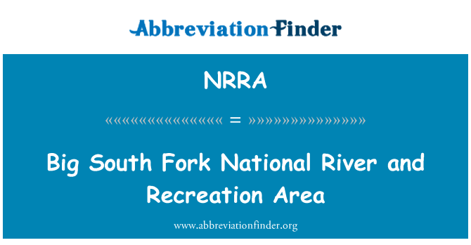 NRRA: Big South Fork National River and Recreation Area