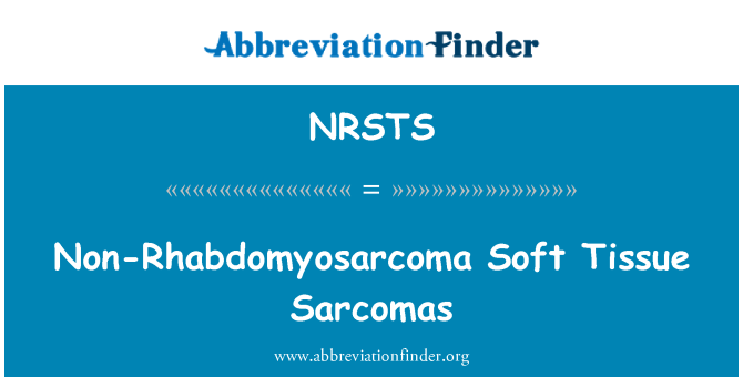 NRSTS: Rabdomyosarkom měkké tkáně sarkomů