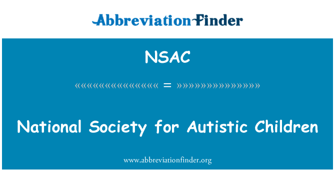 NSAC: Societat nacional per als nens autistes