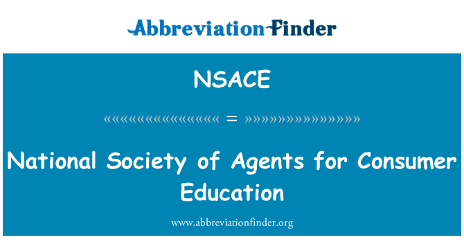 NSACE: Nemzeti társadalom fogyasztói oktatási anyagok