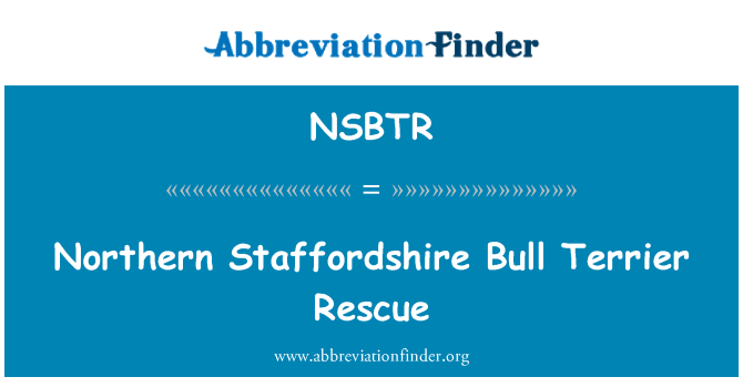 NSBTR: Βόρεια Staffordshire Bull Terrier διάσωσης