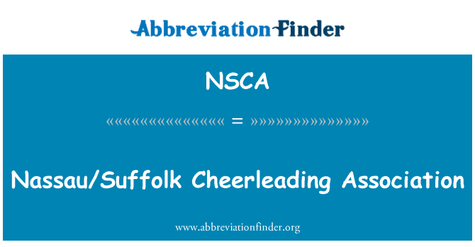 NSCA: Nassau/Suffolk Cheerleading ry