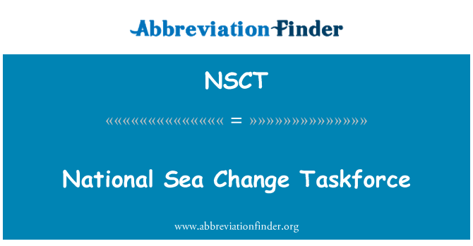 NSCT: Taskforce chanjman nan lanmè nasyonal
