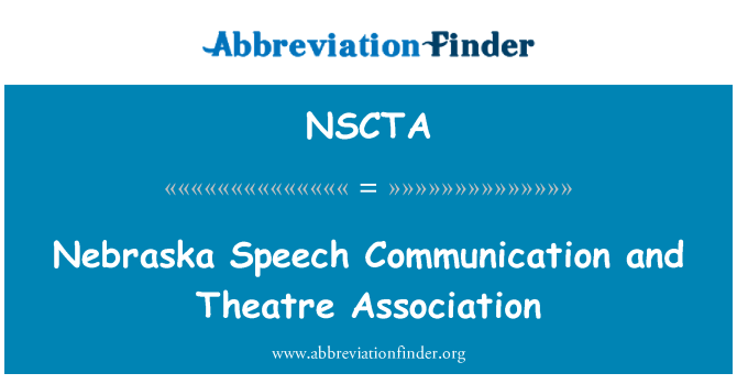 NSCTA: Nebraska-Sprachkommunikation und Theatre Association