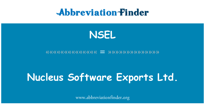 NSEL: Nucleus Software Exports Ltd.