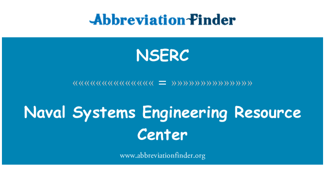 NSERC: Sjö system Engineering Resource Center