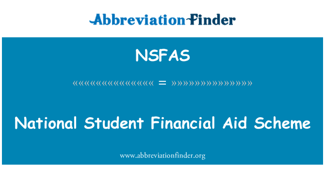 NSFAS: National Student Financial Aid Scheme