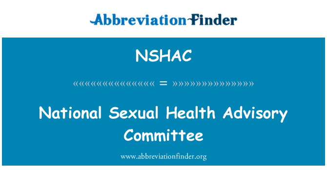 NSHAC: Beratender Ausschuss der nationalen sexuelle Gesundheit