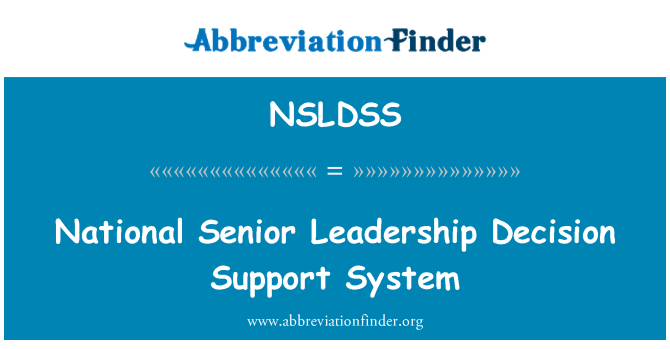 NSLDSS: Nationalen Personalkonzepte Decision Support-System