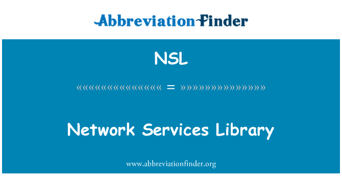 NSL: Mạng lưới dịch vụ thư viện