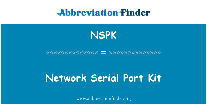 NSPK: Network Serial Port Kit