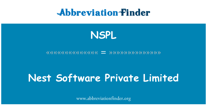 NSPL: عش البرمجيات الخاصة المحدودة
