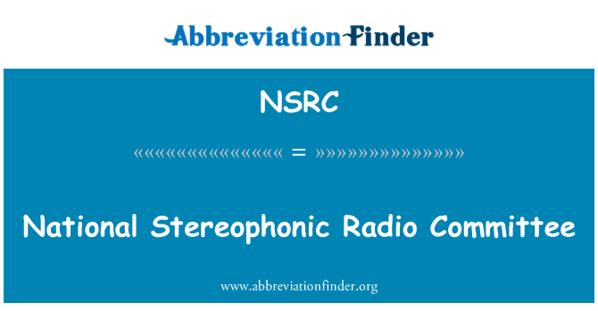 NSRC: 國家的身歷聲廣播委員會